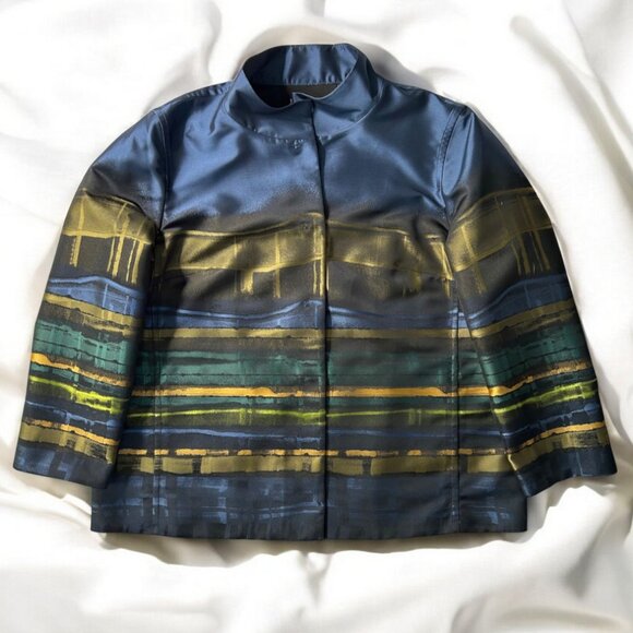 Lafayette 148 NY Aegean multicolored jacket - Picture 4 of 11